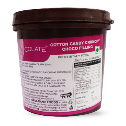 Colate Cotton Candy Crunchy Choco Filling